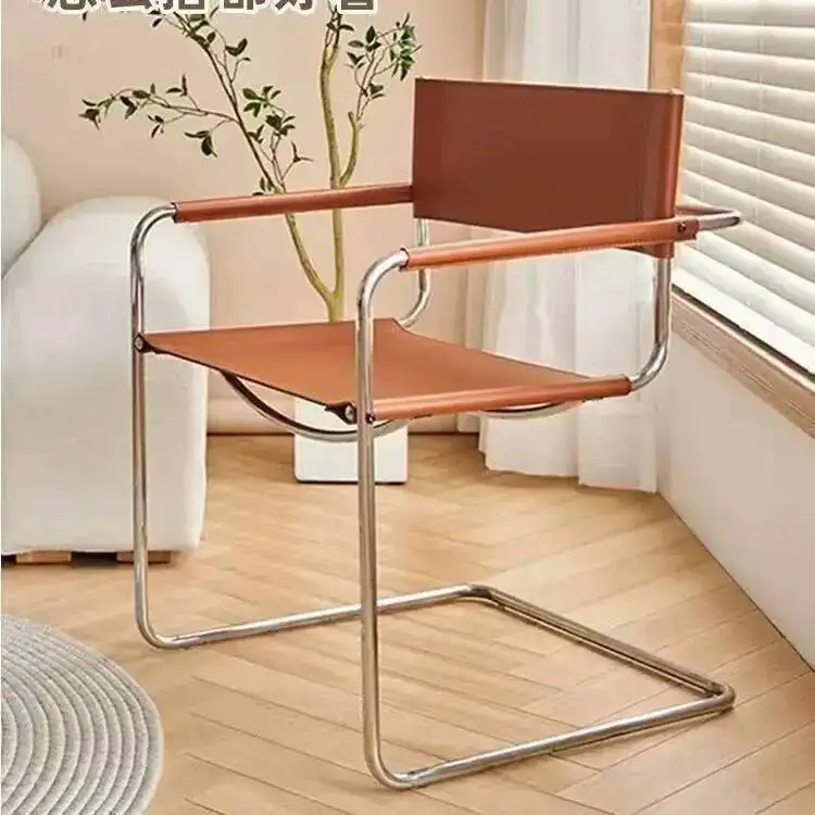 Saddle Ancient Dining Chair Ins Modern Simple Chair Home Nordic Photo Sofa Chair Retro Internet Celebrity