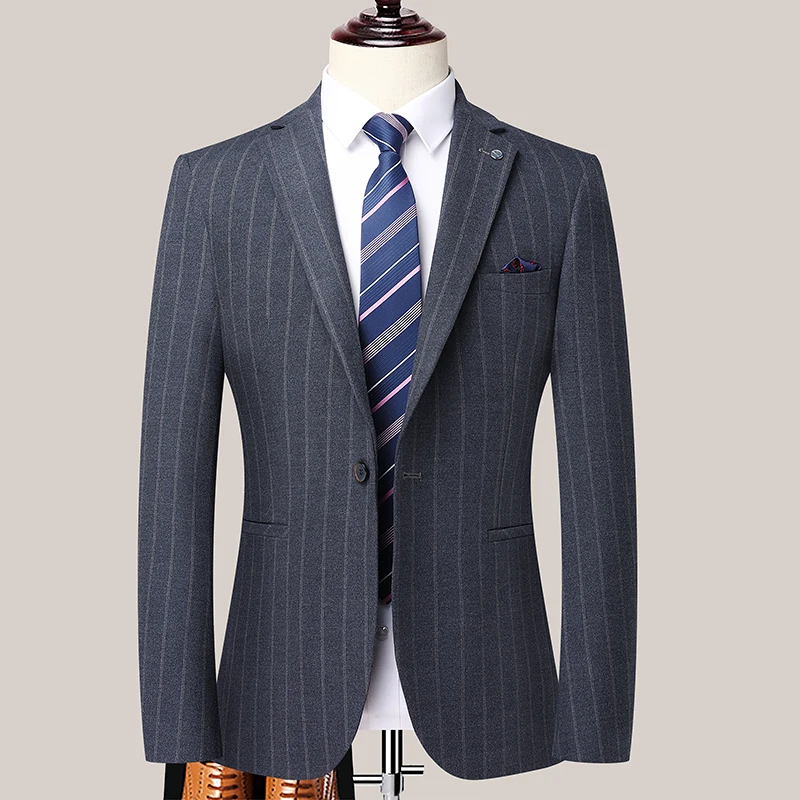 

New men's British (suit + trousers) fashion casual business handsome fashion comfortable solid color suit jacket