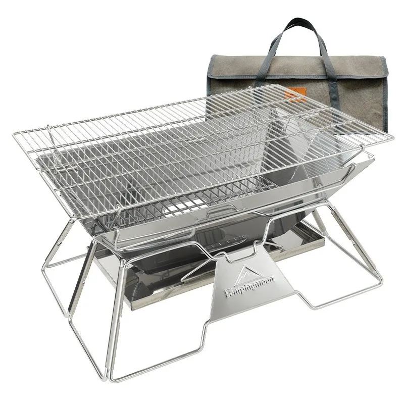 

Outdoor picnic, campfire, incinerator, portable folding grill, barbecue grill