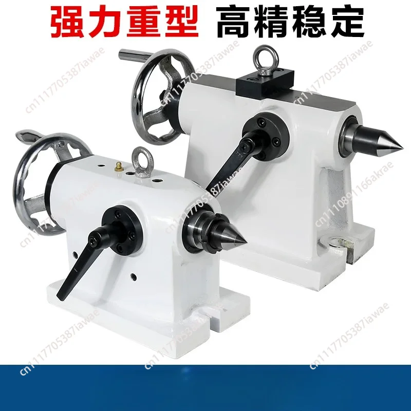 MT3 Manual Tailstock for CNC Machining, Center Height 110-160mm, Heavy Duty Live Center with Replaceable Inserts