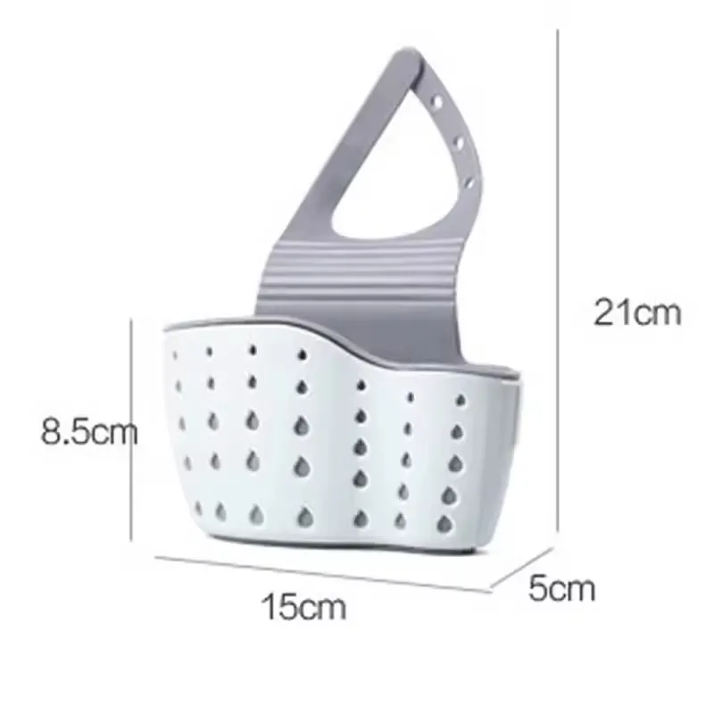 2026New Home Storage Drain Basket Kitchen Sink Holder Adjustable Soap Sponge  Hanging Drain Basket Bag Kitchen Accessories