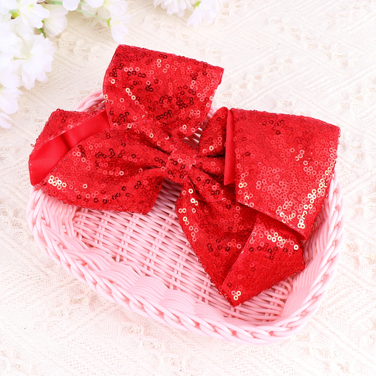 

Sequin Bow Hair Clip Kids Barrette Clips for Hairpins Bowknot Barrettes Extra Large