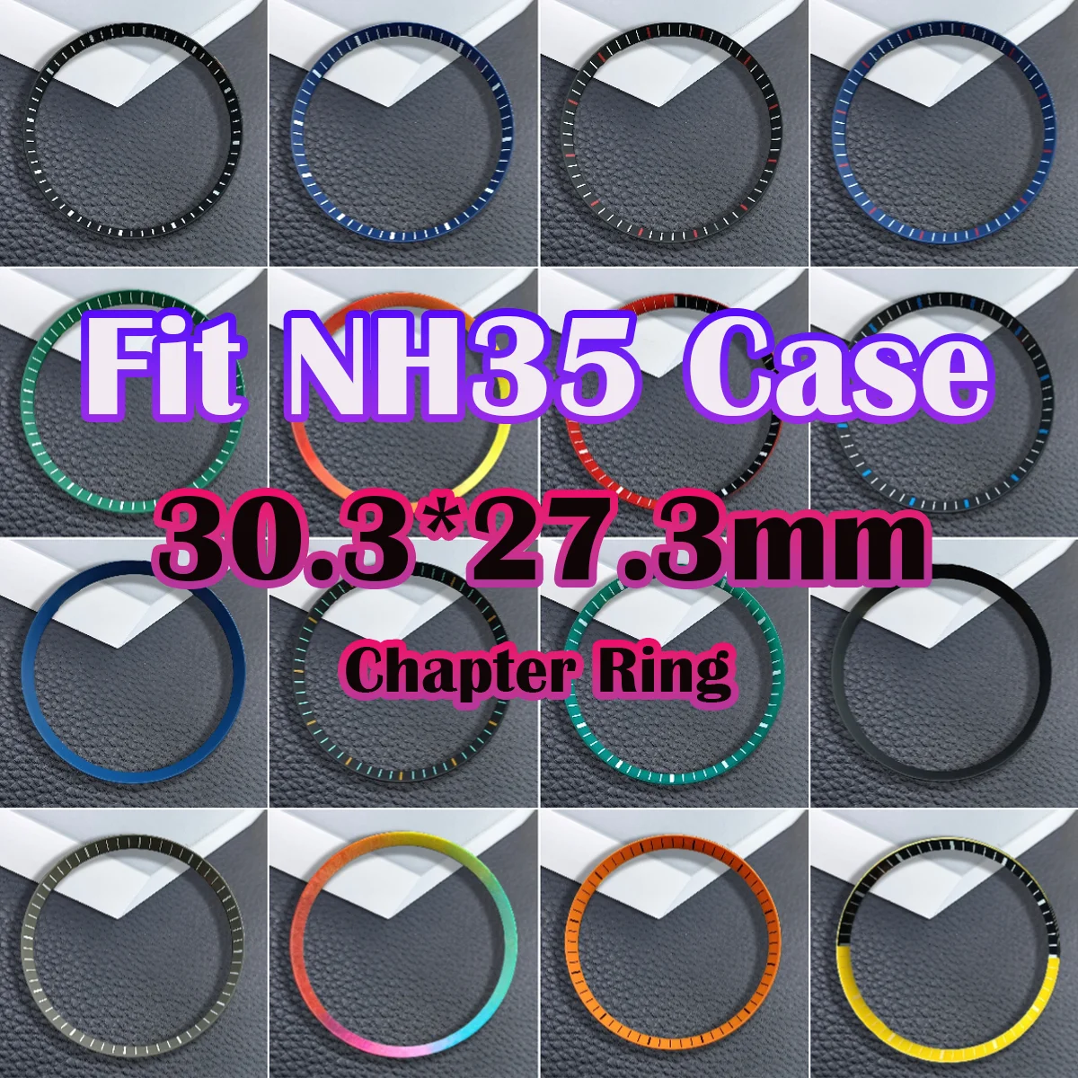 Watch Inner Shadow Ring 30.5mm * 27.3mm Plastic/Copper Watch Chapter Ring Refit  Scale Ring Fits NH35/NH36 Case Watch Parts