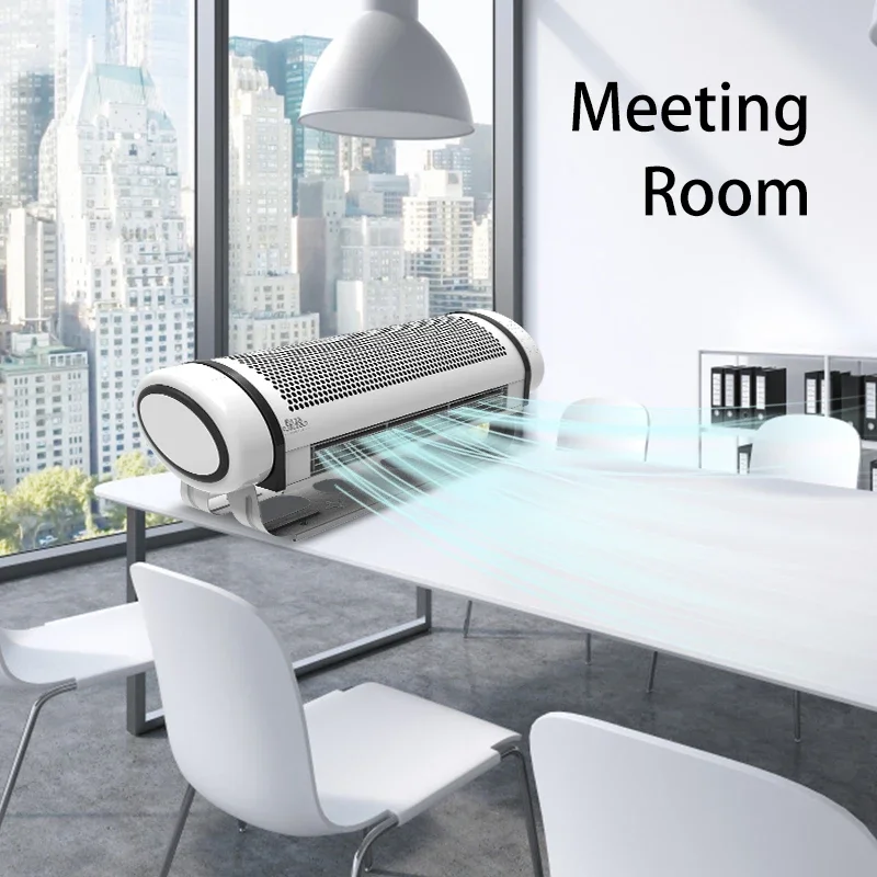 2024 Wall-mounted Fan Smart New Design Voice And Remote Purification Household Bladeless Cooling Fan