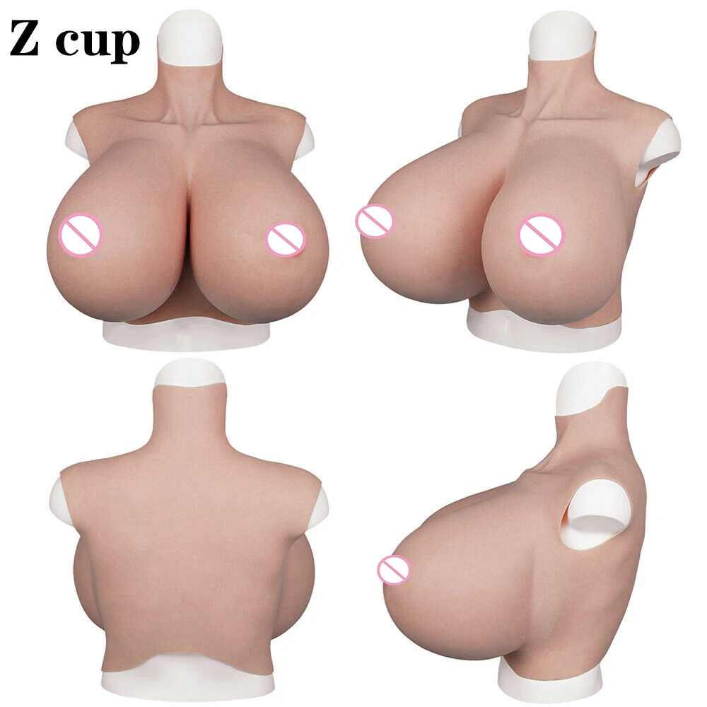 U-Charmmore Huge Boobs S Z Cup Silicone Breast Forms Breastplate For Drag Queen Shemale Crossdresser Transgender Transvestites