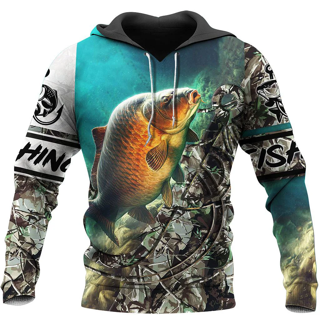 New Deep Sea PIKE Fishing Printed Hoodie 3D Men\'s and Women\'s Fish Hunting Enthusiast Sweatshirt Fashion Oversized Sudaderas top