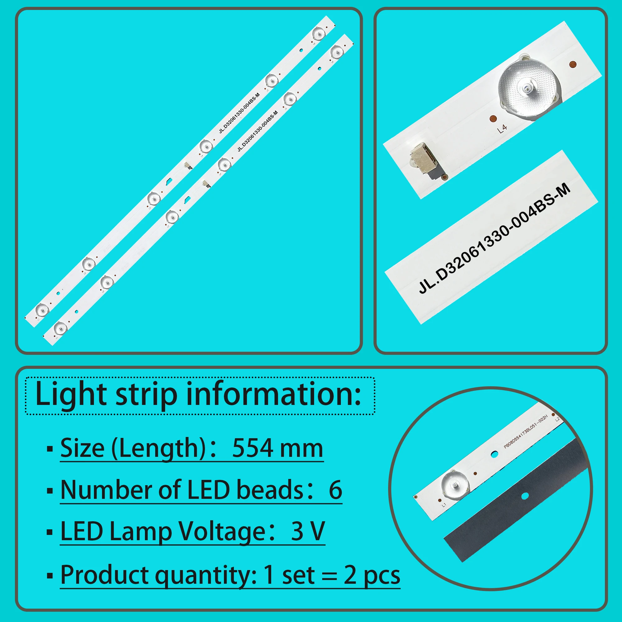 Светодиодная лента подсветки для TF-LED32S20T2 JL.D32061330-004BS-M 4C-LB320T-JF4