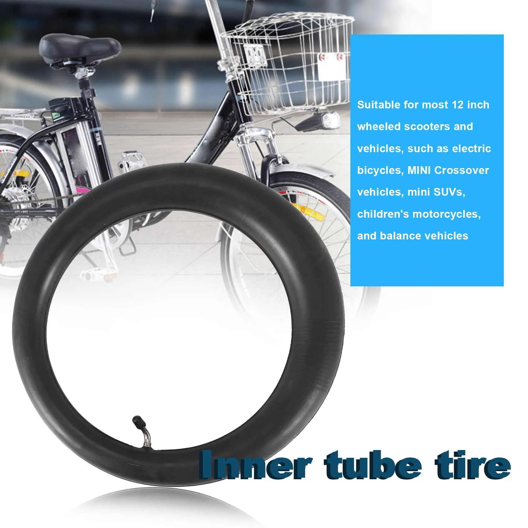 12.5X2.25 (12-1/2inchX2-1/4inch) Tire Inner Tube For Razor Pocket Mod Currie, Schwinn, GT, IZIP, Scooters, Balance Bikes