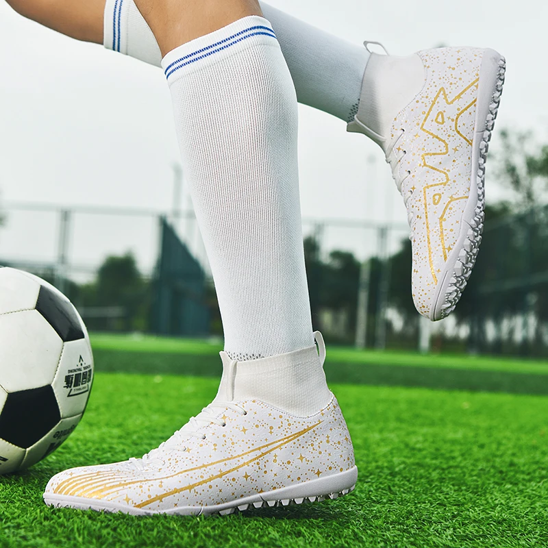 Buty do piłki nożnej AG/TG Boot do piłki nożnej trening na świeżym powietrzu profesjonalny mecz korki nastolatków męskie tenisówki sportowa Futsal