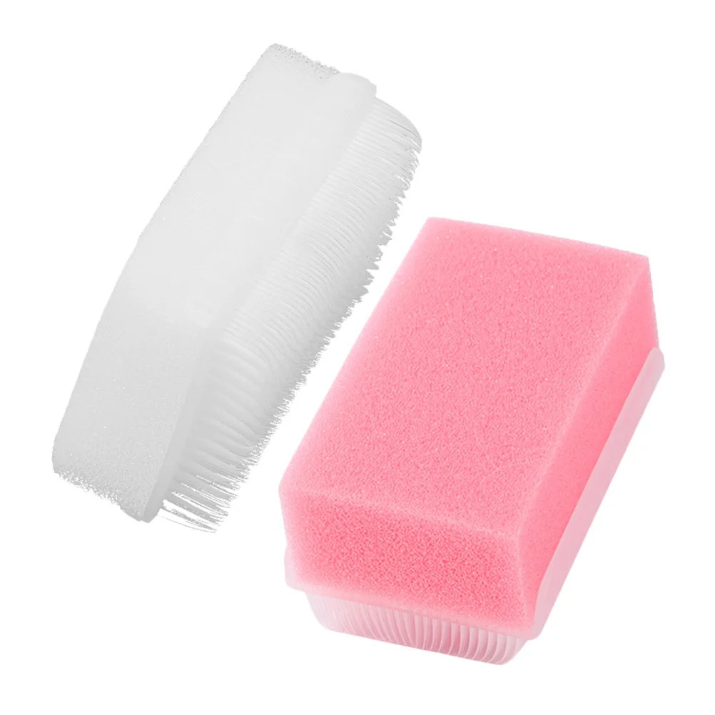 2 Pcs Shampoo Brush Sensory Training Device Child Sponge Plastic Wilbarger Therapy