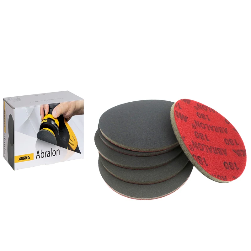 

3 Inch Sanding Disc Mirka Abralon Sponge Sandpaper Foam Backed Hook and Loop Grip Disc Buffing Pad 75mm for Sander Car Polishing