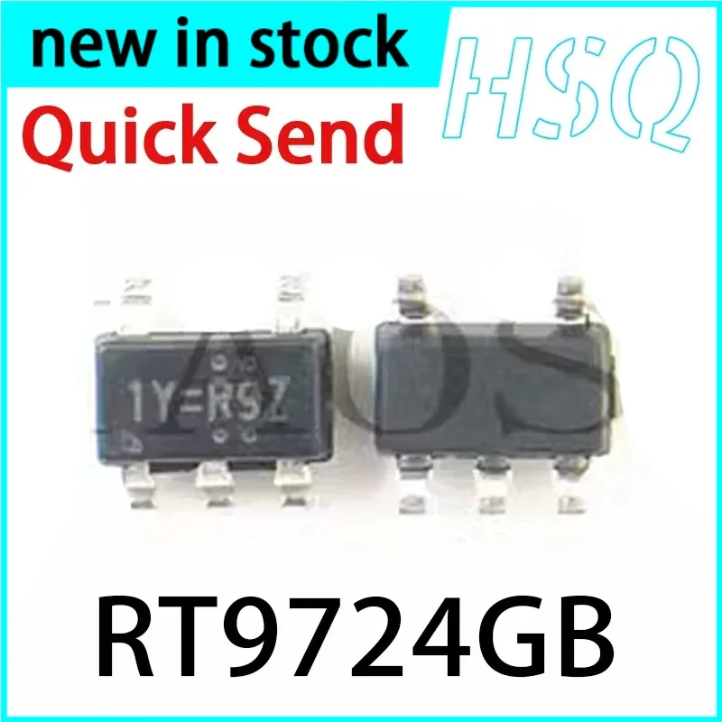 5PCS New RT9724GB Package SOT23-5 Pressure Swing Rate Controlled Load Switch Screen Printing 1Y=