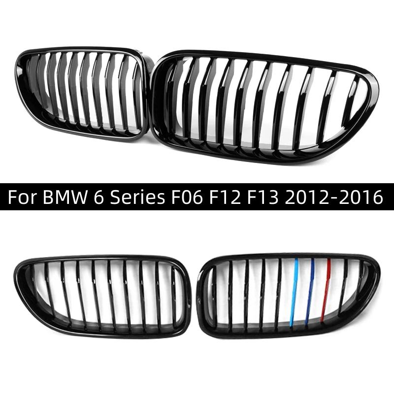 

ABS Gloss Black Front Bumper Kidney Grill Grilles For BMW M6 640i 650i F06 F12 F13 2012 2013 2014 2015 2016 2017 Single Slat