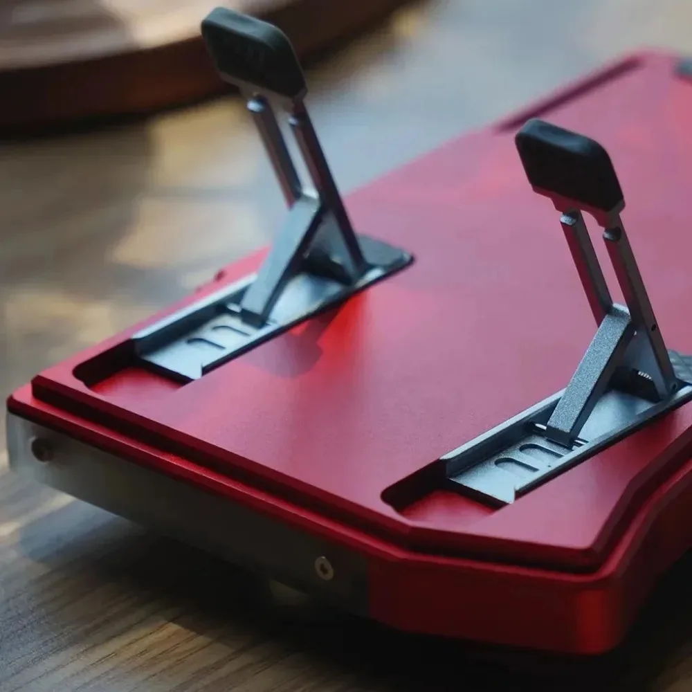 لوحة مفاتيح Cornix Split، حافظة ألومنيوم CNC، وضع مزدوج، لوحة مفاتيح ميكانيكية لاسلكية منخفضة المستوى، مريحة مع قارورة دعم المقبض