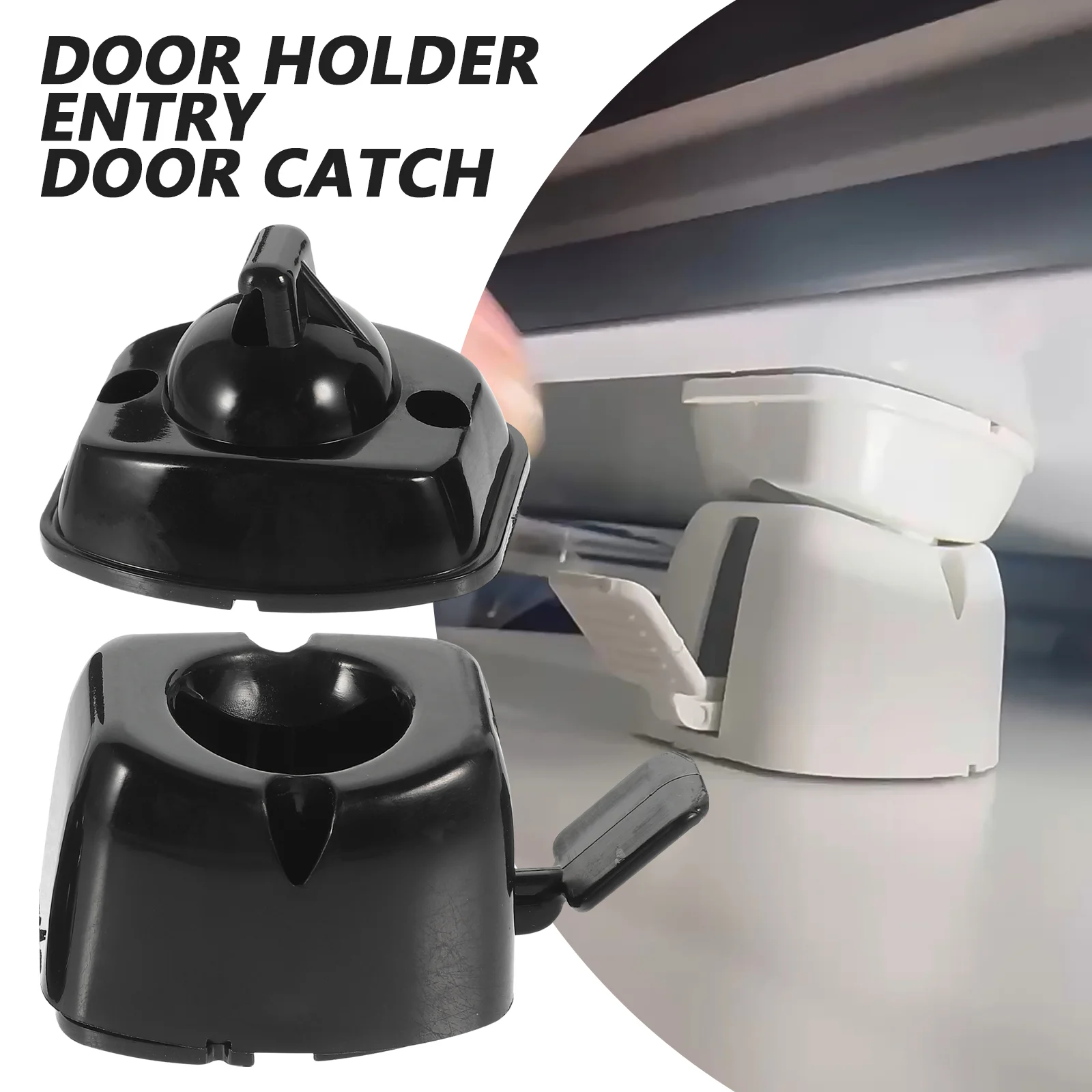 RV Door Hook Refrigerated Truck An Fittings Refit Metal Catch Nylon Freezer Holder Gate Lock