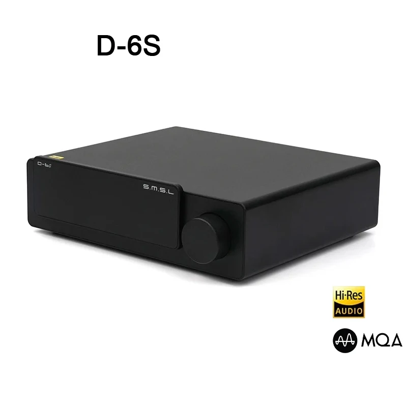 

SMSL D-6S Audio Decoder MQA MQA-CD Hi-res Audio Bluetooth 5.1 with Remote Control DAC ES9039Q2M XMOS XU316 DSD512 32bit/768kHz