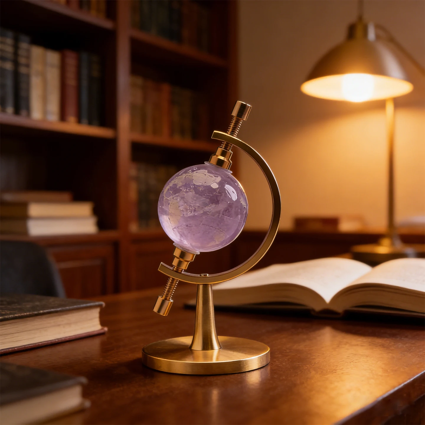 

Small Crystal Holder Metal stand base With Rock Fossil Coral Display sphere holder