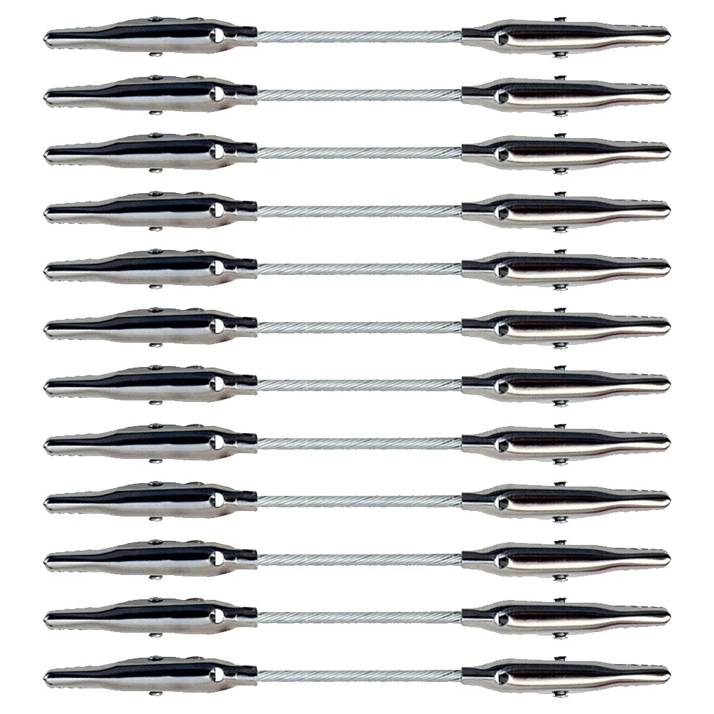 

12 pcs Double Headed Alligator Clips Alloy Memo Clamps For Photos Notes Cards Diy Craft Projects Household Picture Clamps