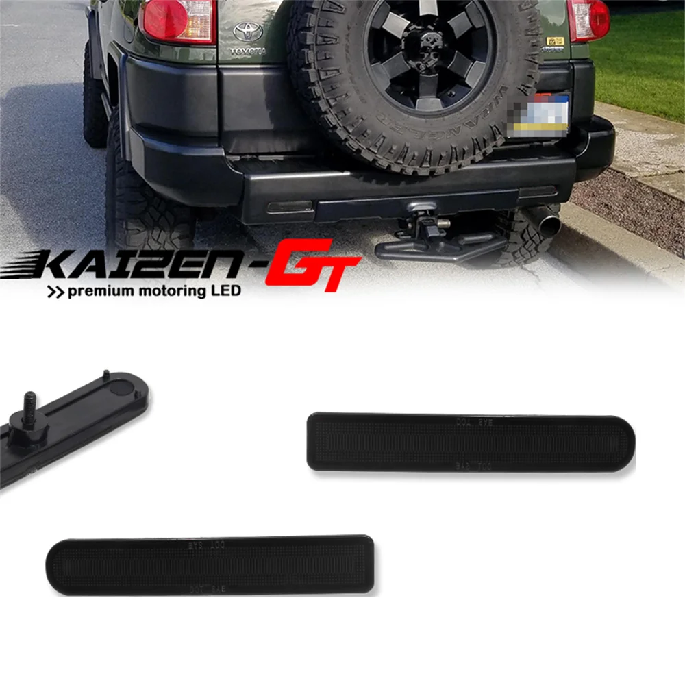 Smoked / Red Lens Car Rear Bumper Reflector Tail Brake Light Cover Housings For Toyota FJ Cruiser 2007-2014 No Bulb / Socket
