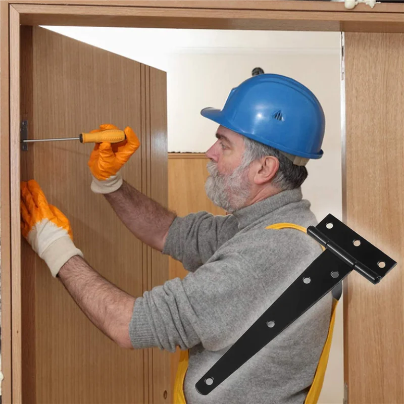 ABGR-18 حزمة المفصلي المحملة الثقيلة، 150 مم 6 بوصة T المفصلي حزام معدني المحملة المفصلي مع مسامير للأبواب السقيفة، بوابة الحديقة