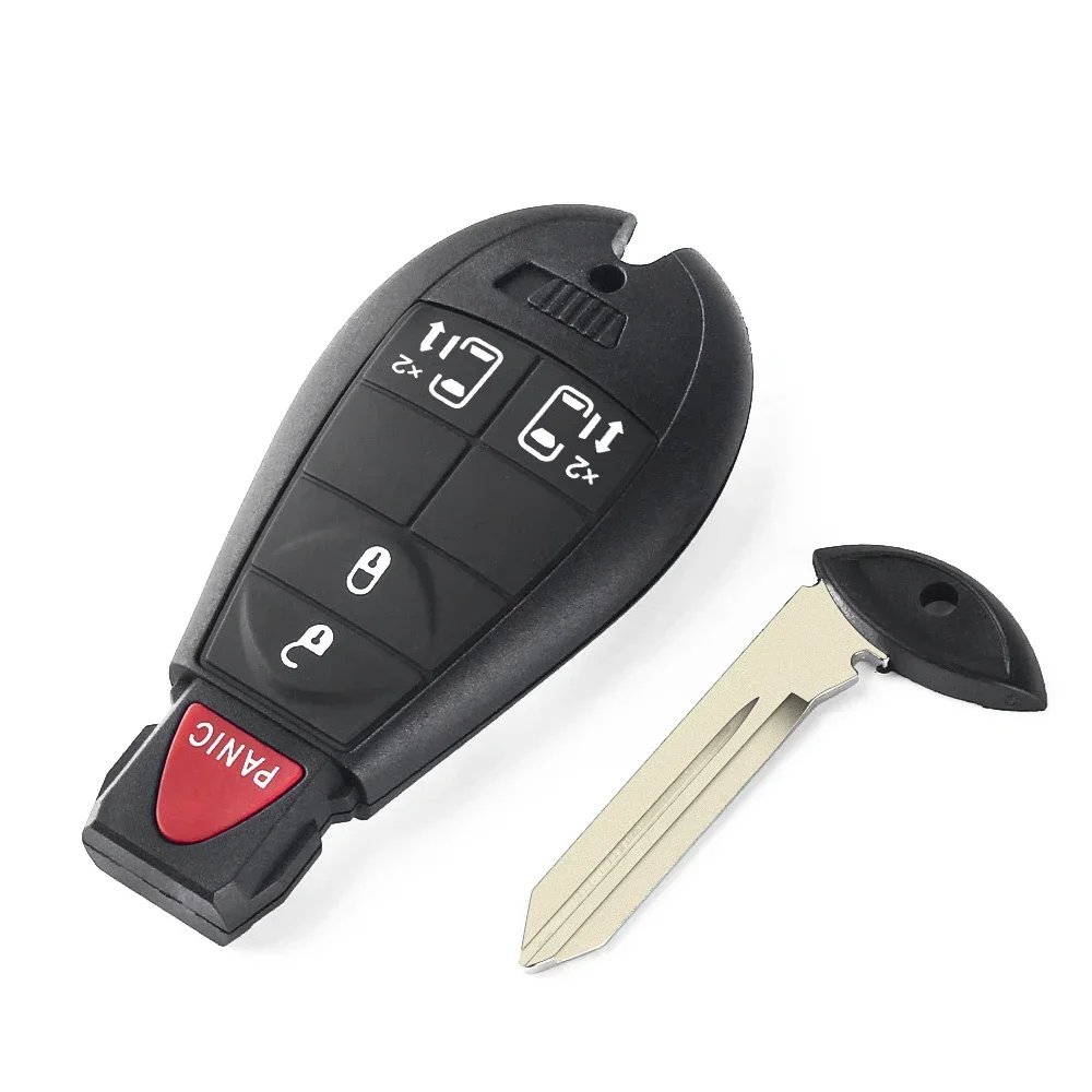 Keyyou Smart Remote Auto Schlüssel Fall Shell Fob für Jeep Grand Cherokee Chrysler Stadt & Land Dodge Challenger Ladegerät Reise