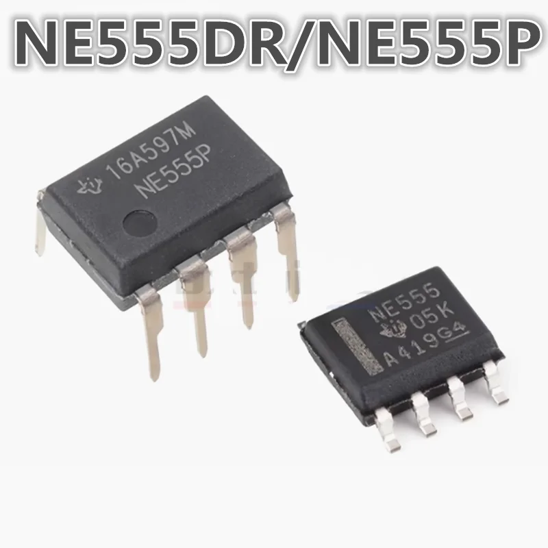 10pcs %New NE555 NE555DR NE555P NE555PWR N555  through-hole/surface Mount DIP-8/SOP-8 timer chip IC