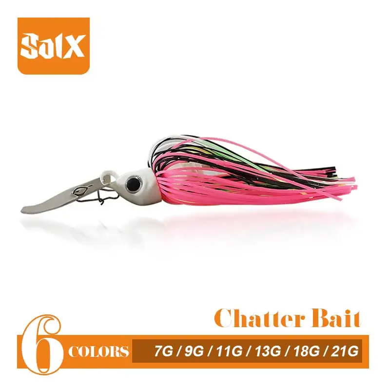 Chatterbait 7g 9g 11g 13g 18g 21g Bait Spinner Weedless Fishing Lure Artificial Wobbler Jig bait Dancer Lure Spinner Spoon Pike