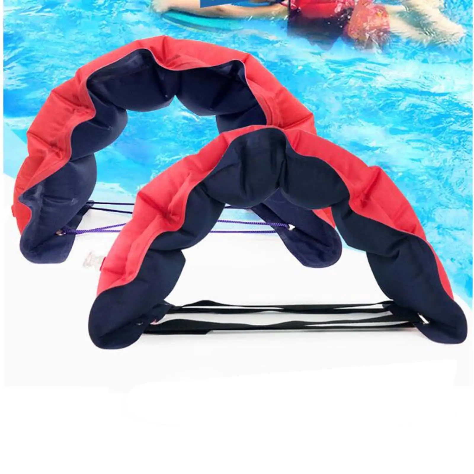 Inflatable Swim Belt Kids Adult Back Float Swim Training Belt Device