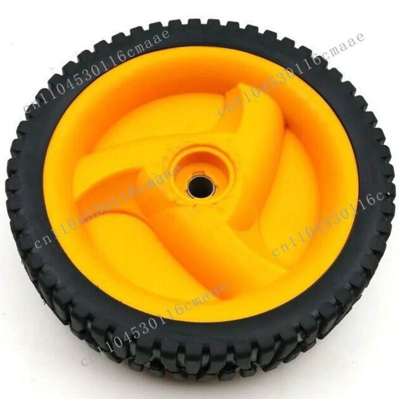 8 inch lawn mower lawn mower rubber wheels 8 * 1.75 rubber wheels plastic casters PVC wrapped rubber wheels