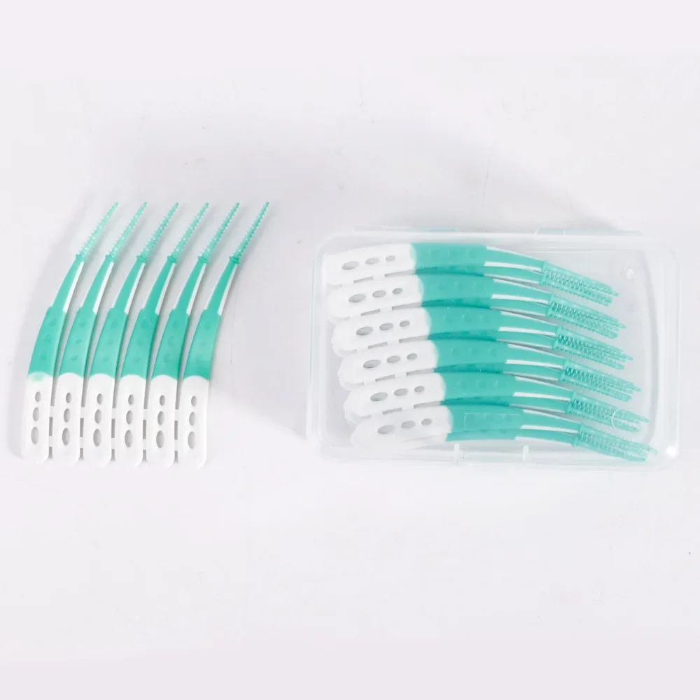 Soft Rubber Oral Hygiene Brush Silica Gel Interdental Brush Adult Care Teeth Whitening Clean Picks Cranny Push-Pull Tool Brush