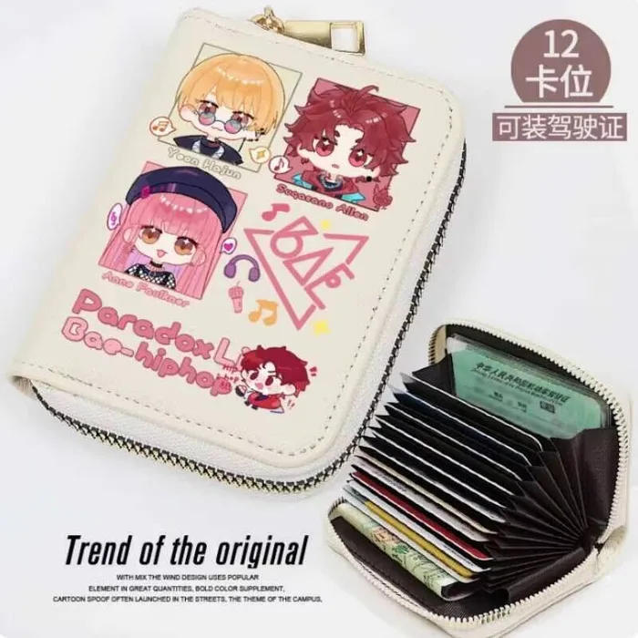 

Anime Paradox Live Sugasano Aren Yon Hun Fashion Wallet PU Purse Card Coin Zipper Cash Holder Bag Cosplay Gift B259 Anime