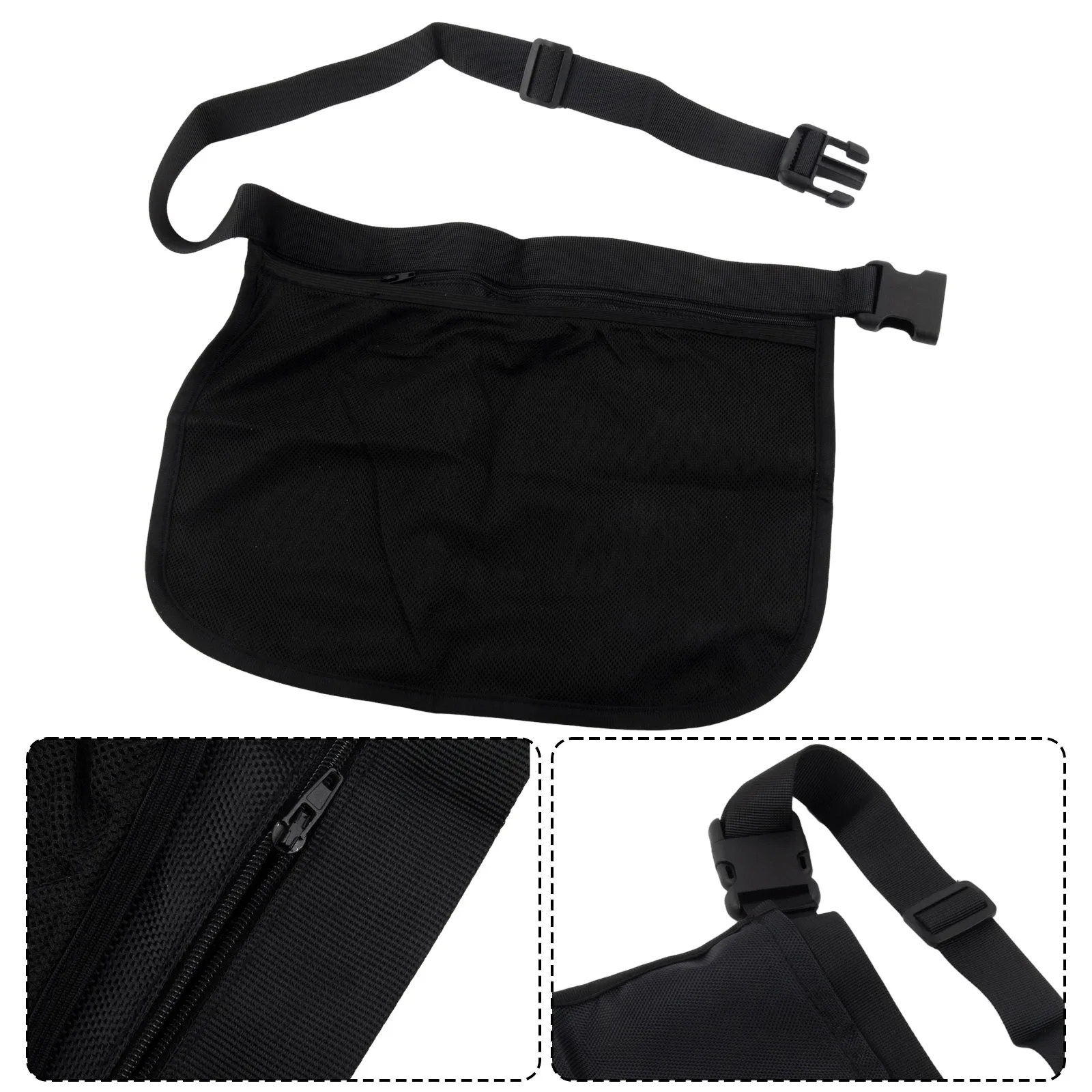 

Comfortable Tennis Ball Pouch Adjustable Pickleball Carrier Extra Storage for Personal Items Quality Oxford Cloth Construction