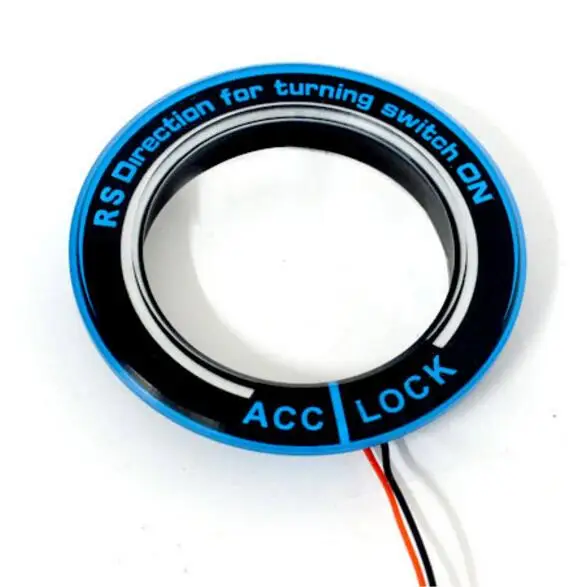 Car light LED Ignition Switch cover/Ring key ring decoration stickers for Ford Focus 2 /Focus 3 4 MK3 MK4 2005-2016/ Kuga S-MAX