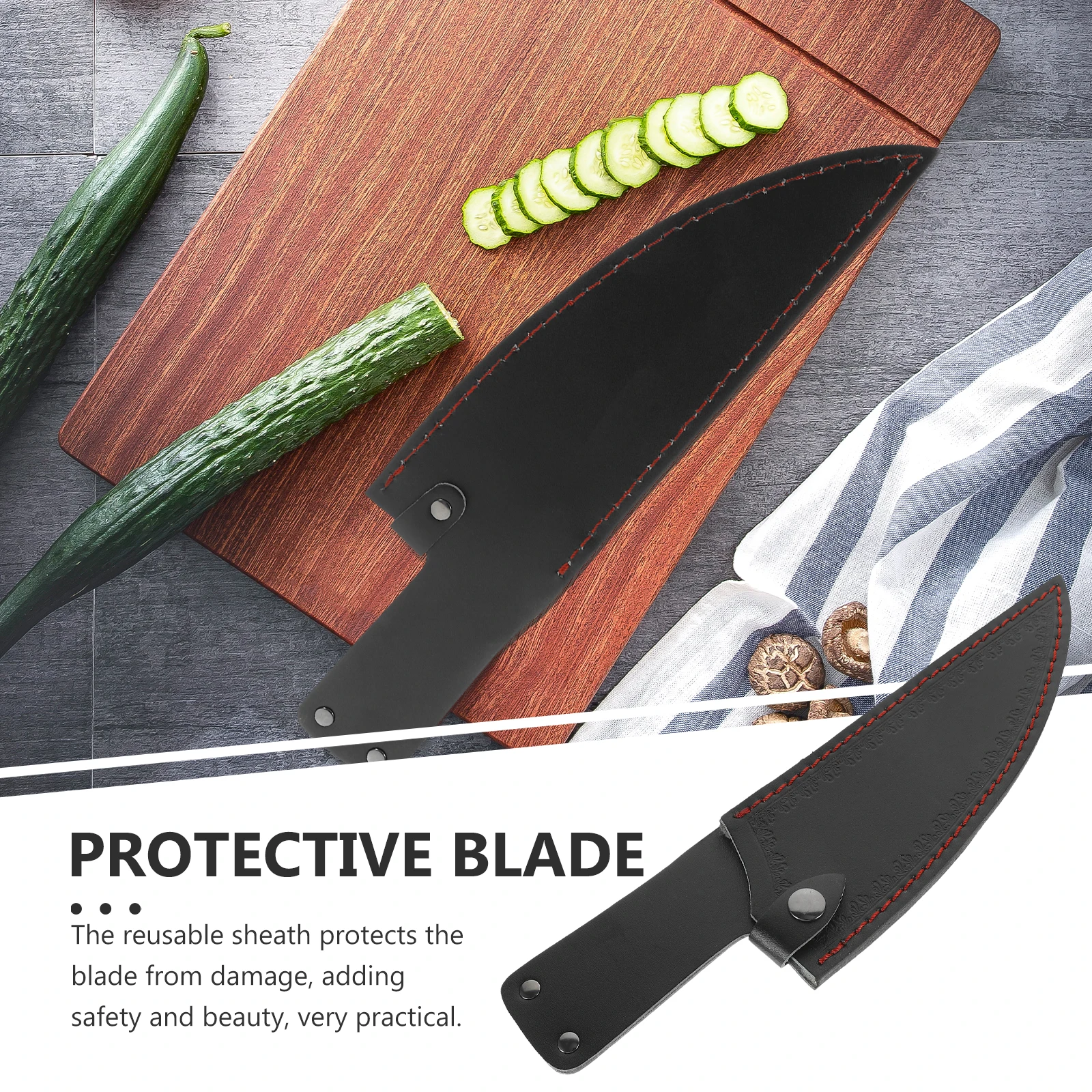 

Knife Sheath 8 Inch Chef Cover Blade Protector Regenerated Material Knives Case Kitchen Use