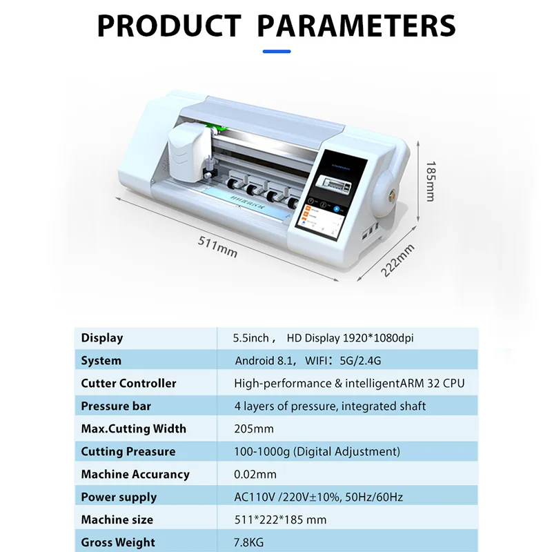 Unlimited Mobile Phone Screen Protector Plotter Cutting Machine TPU Film Nano Hydrogel Film Cutting Machine