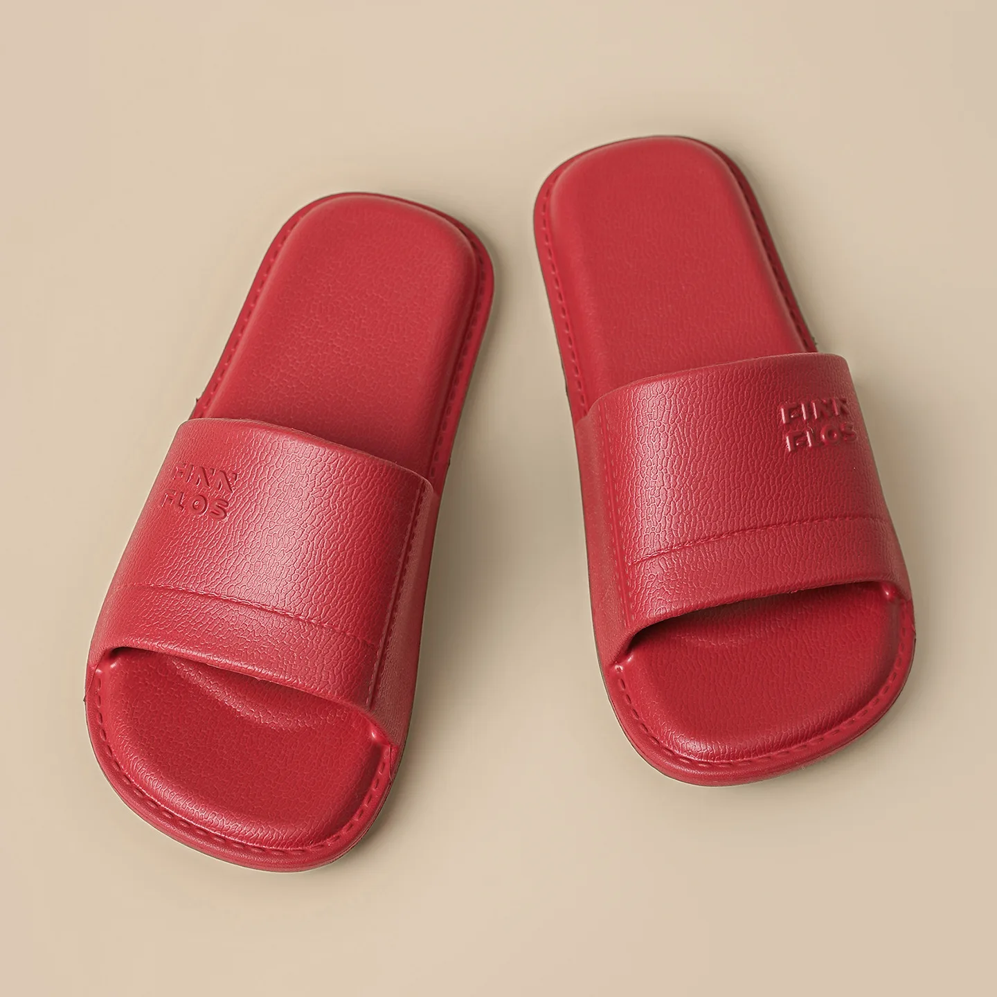 

New leather pattern premium sense EVA slippers couple home indoor bath deodorant non-slip sandals