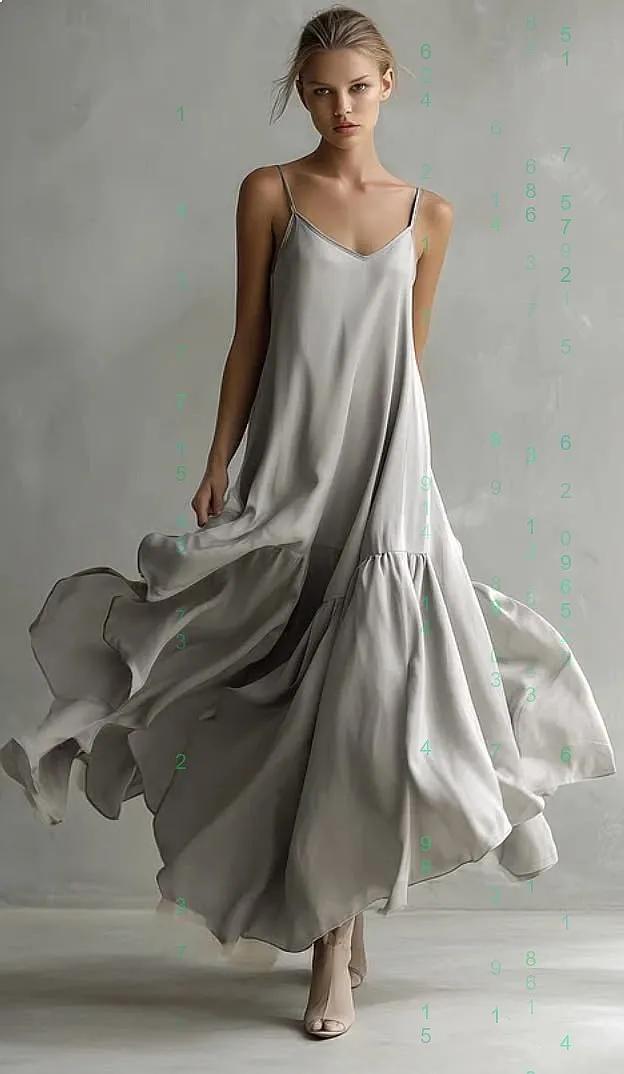 CLANE Loose Midi Dress Summer New Casual A-Line Long Dresses Sleeveless Jumpsuit Playsuit