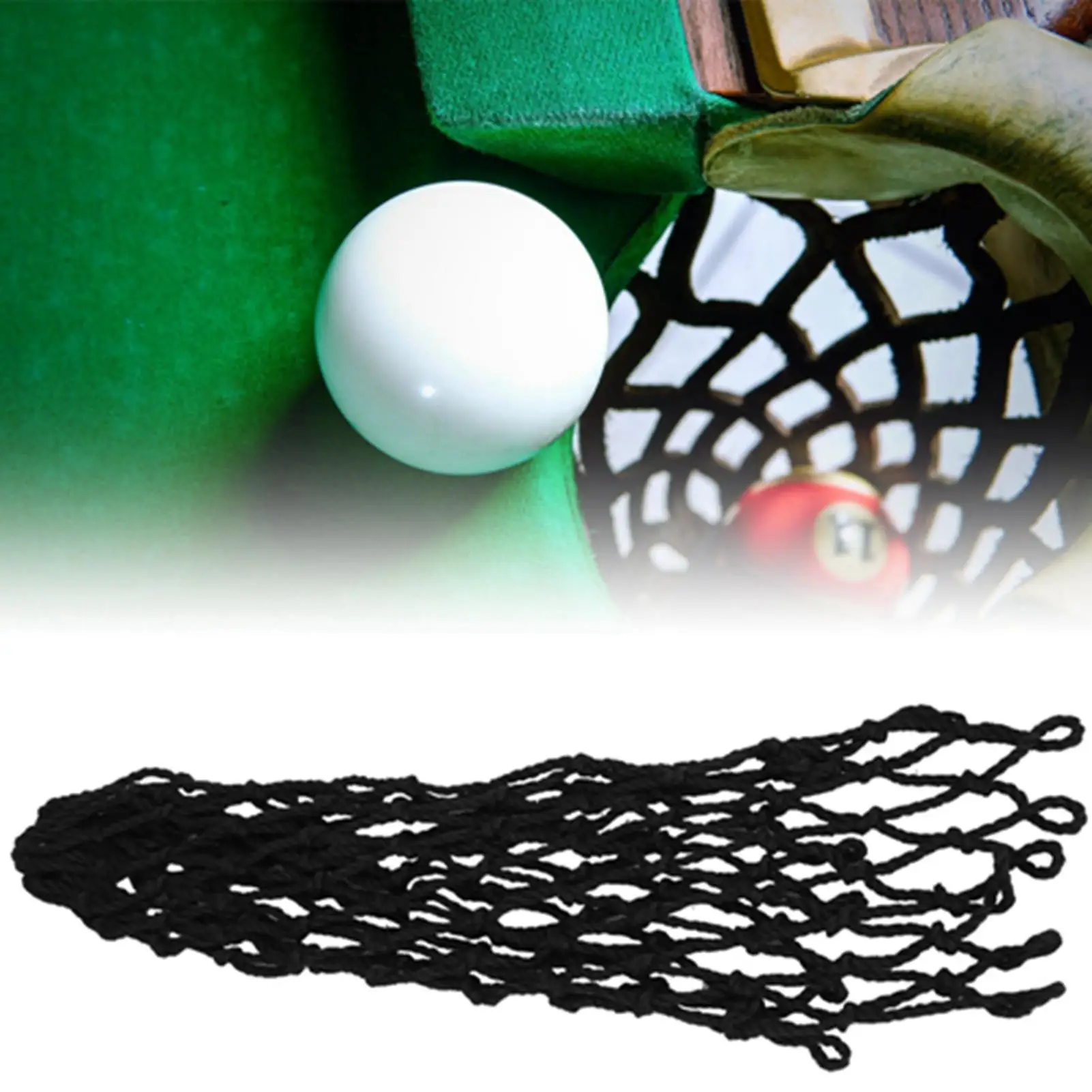 6PCS Pool Table Net Bags for billiards Mesh Pockets - Durable Accessories for-Lasting Use