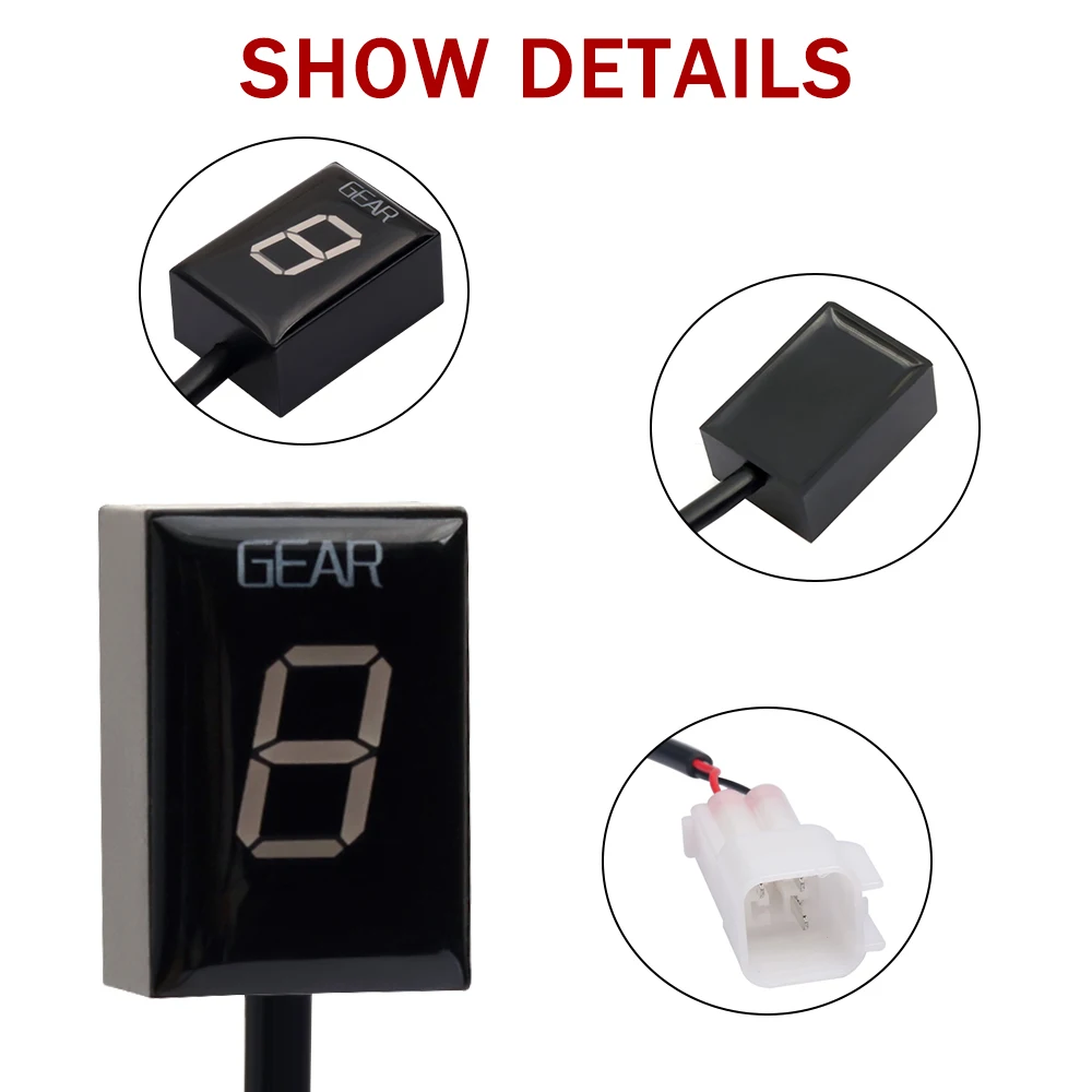 Motorcycle Gear Display Indicator For Kawasaki Z1000 Z 1000 2003 2004 2005 2006 Ecu Plug Meter