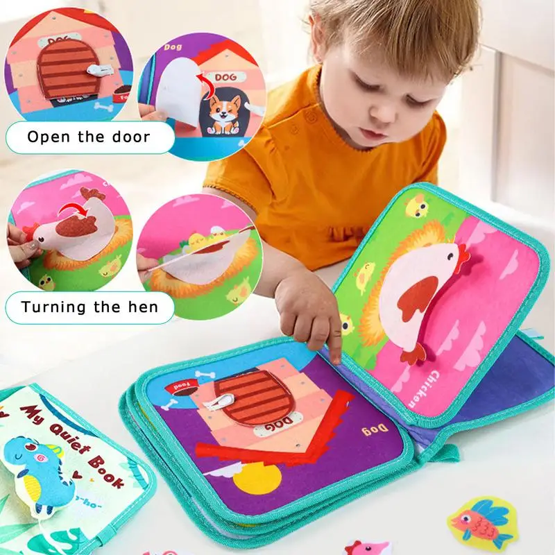 Children Books Ages 0-3 Soft Cloth Babies Books Babies Activity Book Cloth Books Teething Toys For 0-3 Years Old Girls And Boys