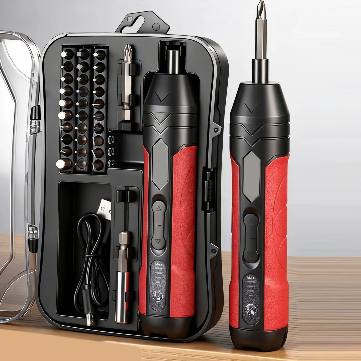 1PC/1set 4.2V Electric Ratchet Screwdriver With Bits Multi-function Type-C Charging Port Repair Screwdrivers Kits Tools Sets