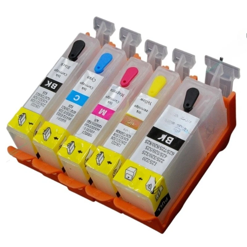 PGI-525 CLI526  Refill Ink Cartridge  Kits For Canon iP4850 iP4950 iX6550 MG5150 MG5250 MG6150 MG8150 MX885 MG5350 MG6250