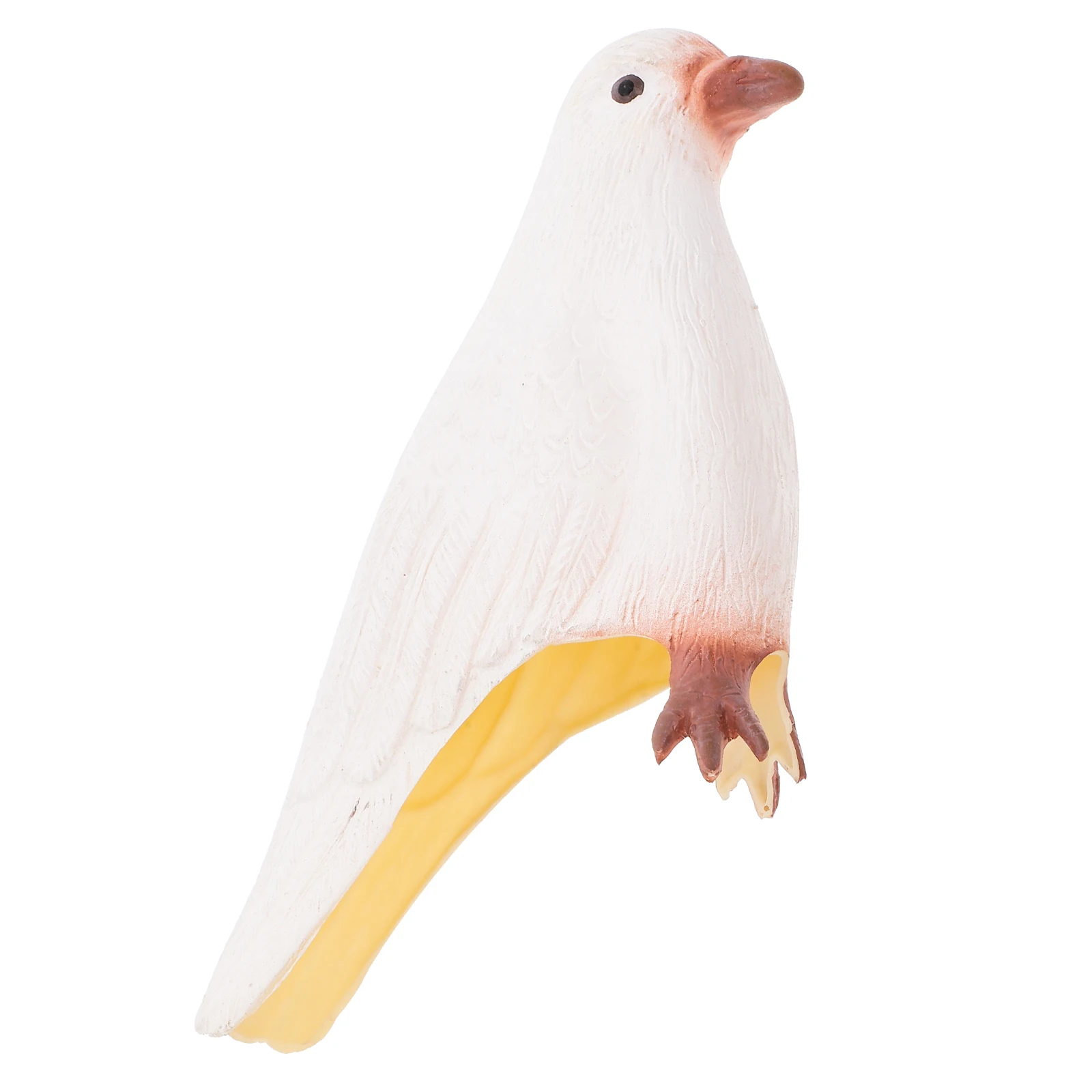 

Lifelike Rubber Simulated Pigeon Bird Decoration Artificial Statue for Outdoor Garden Lawn Trick Props Pigeon