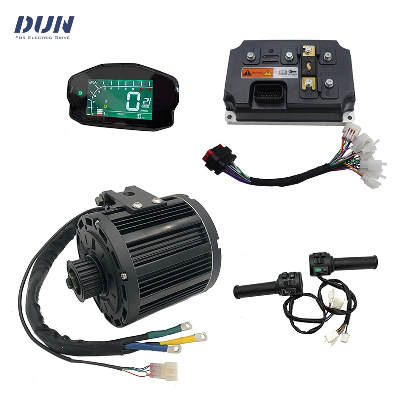 

QS138 4000 Вт 90H PMSM двигатель с контроллером VOTOL EM260S, дисплеем DKD, многофункциональный дроссель