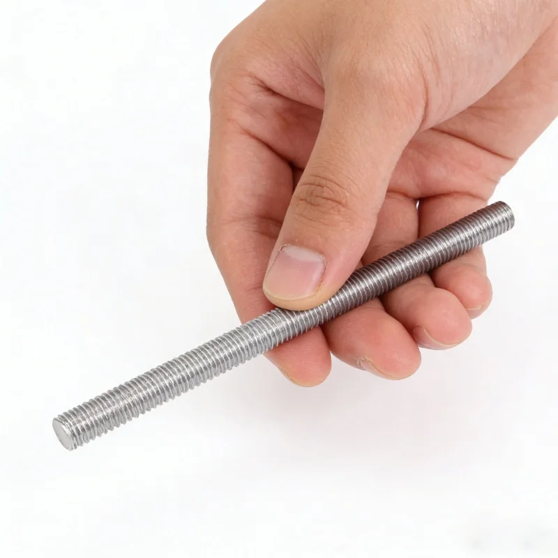 Beicai 1Pc SUS304 Stainles Steel Full Threaded Rod Bolt M6 M8-M20 Length 250mm Fine Teeth Headless Bolt Thread Stud Rods Screws