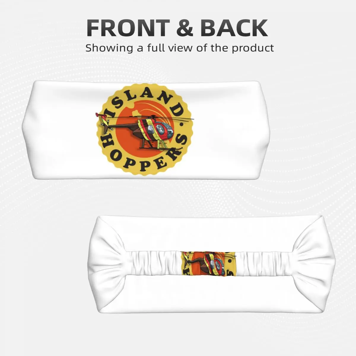 عصابة رأس مخصصة من Island Hoppers Magnum PI للرجال والنساء، عصابة رأس رياضية سريعة الجفاف، لصالة الألعاب الرياضية واليوجا والجري