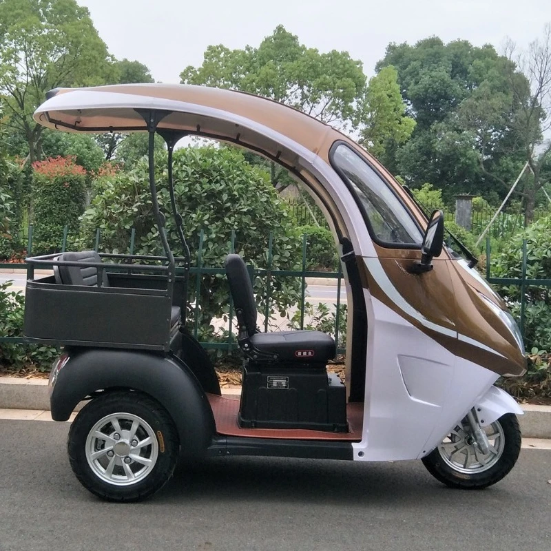 

3-Seat semi-enclosed elderly scooter with ceiling 800W