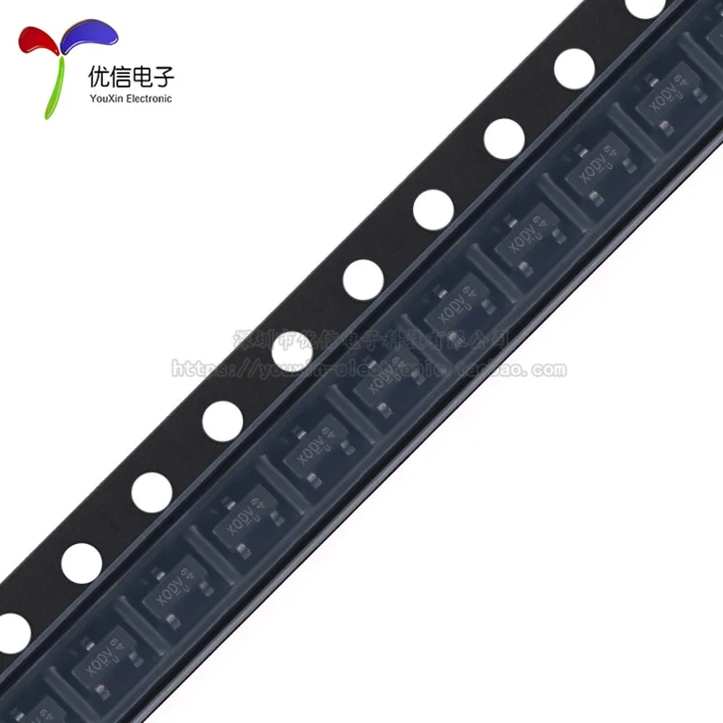 Genuine Umw Ao3400a Sot-23 N-Channel Mos Chip, Transistor de efeito de campo, Chip Original, 30V 5.8a