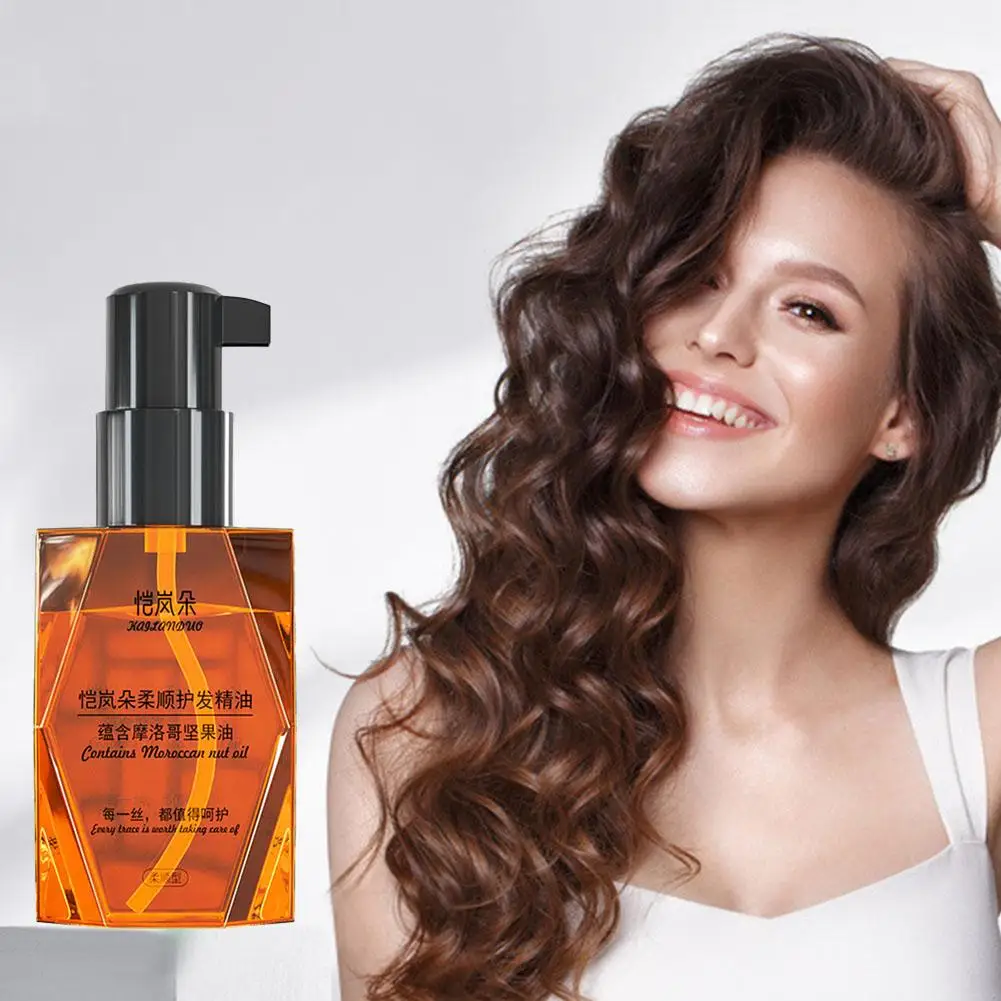 70ML Marocchino Olio di Argan Puro Cura Dei Capelli Olio Essenziale per I Tipi di Capelli Secchi Riparazione Multifunzionale Prodotti Per La Cura Dei Capelli per la Donna