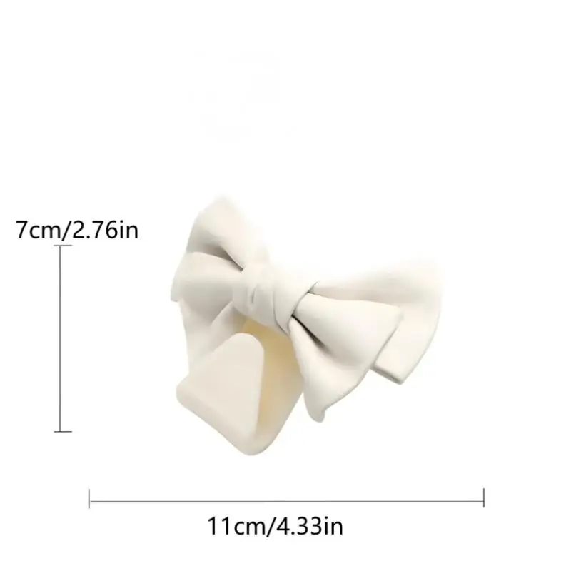 Kait Penyimpanan di Sandaran Kursi Mobil Bentuk Pita, Kait Tas Kulit PU Modis, Penjepit Universal untuk Aksesoris Mobil